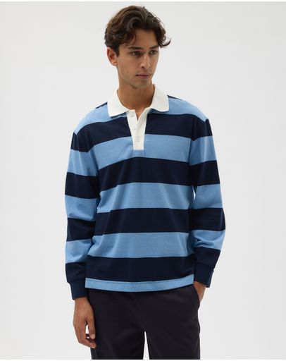 Navy & Blue Stripe
