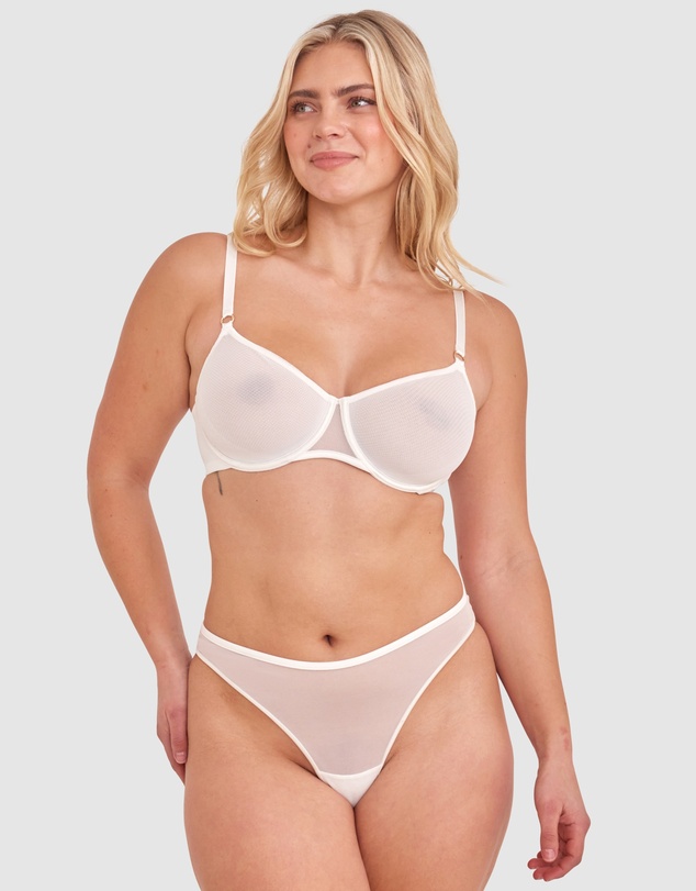 Bras N Things - Sexy Basics High Leg G String - Ivory