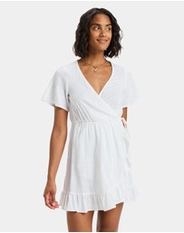 Roxy - Womens Zenit Wrap Solid Mini Dress