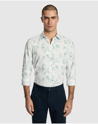 yd. - Catalunya Slim Floral Shirt
