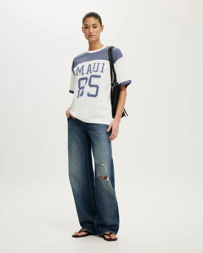Cotton On - The Ringer Boxy Graphic Tee