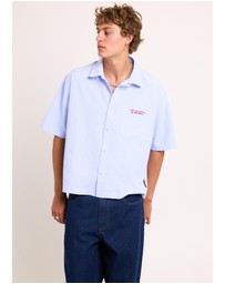 Black Noise White Rain - Crinkel Short Sleeve Shirt