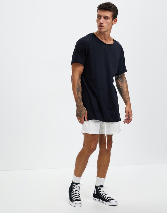Surrounded By Ghosts - The Kyanite Denim Drawstring Shorts
