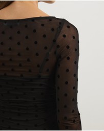 Atmos&Here - Aria Polka Dot Long Sleeve Top