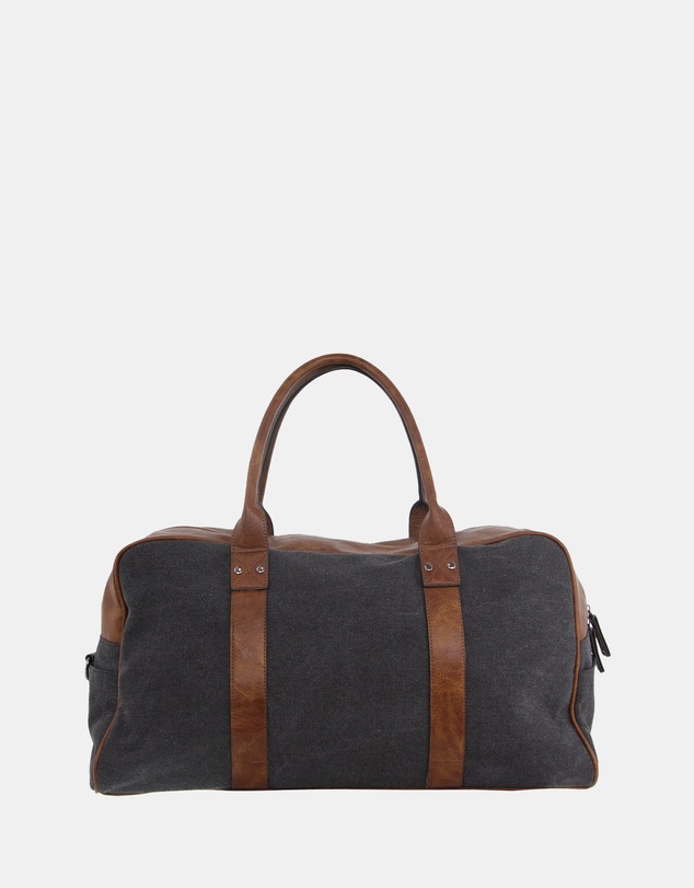 Pierre Cardin - Pierre Cardin Canvas Overnight Bag with Front Pocket
