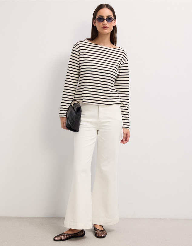 The Fated - Sasha Striped Jersey Top