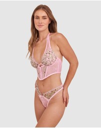 Bras N Things - Enchanted Willow Delight Corset - Pink