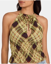 RVCA - Womens Harper Halter Tank Top