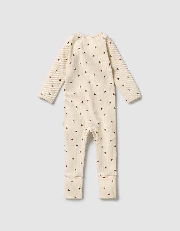 Wilson & Frenchy - Organic Zipsuit With Feet - Babies
