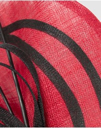 Max Alexander - Large Red Racing Fascinator