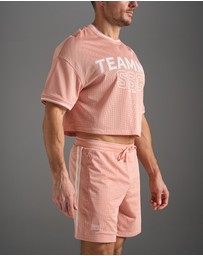 TEAMM8 - S.S.C. Fraternity Drop Sleeve Crop Tee