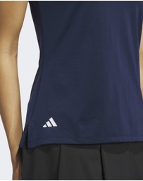 adidas Performance - Ultimate365 Solid Sleeveless Polo Shirt Womens