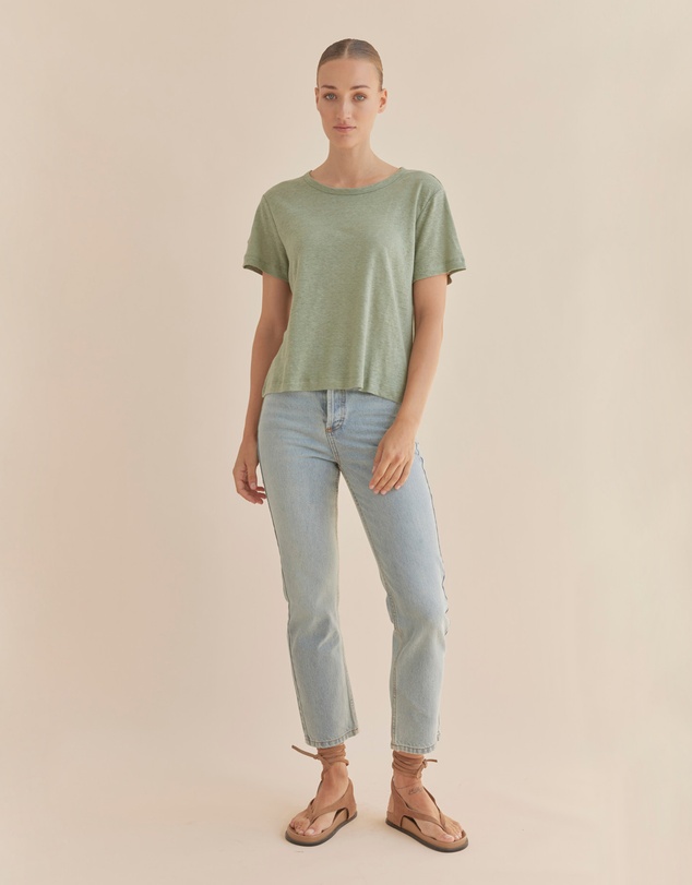 Amelius - Coogee Linen Crew Neck Tee