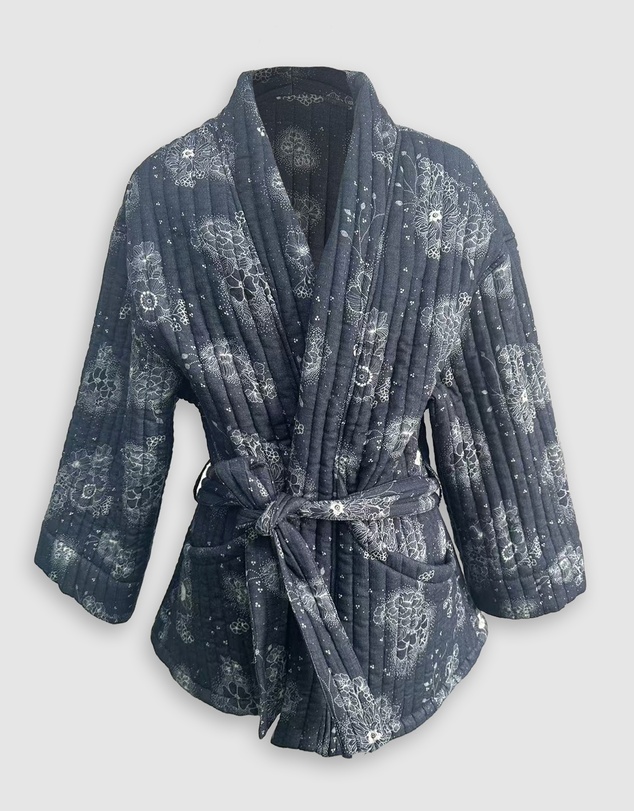 Banabae - Quilted House Coat - Luminescent Floral