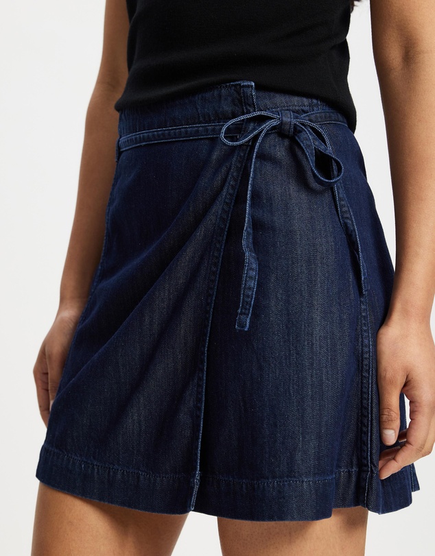 & Other Stories - Tie-Detail Denim Mini Skirt