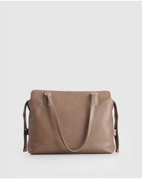 Evity - Clover Leather Work Tote Bag