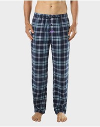 Mitch Dowd - Mens Hunter Flannel Pyjama Pant - Navy