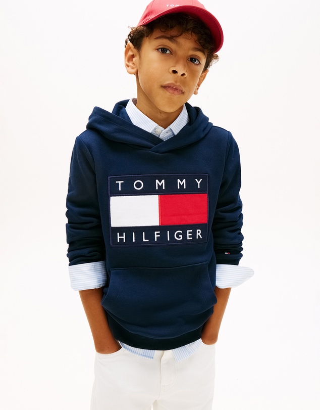 Tommy Hilfiger - Heritage Flag Badge Terry Hoody - Teens