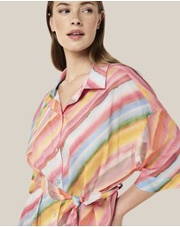 Papinelle - Sophie Stripe Relaxed Maxi Nightshirt