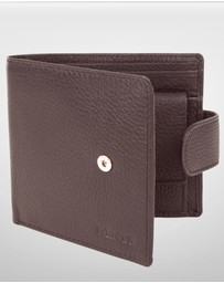 DENTS - Beauley RFID Pebble Grain Leather Bifold Press Stud Wallet