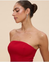 CHANCERY - Dahlia Strapless Structured Mini Dress