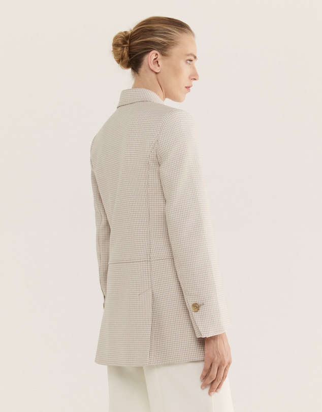 SABA - Prudence Wool Check Coat