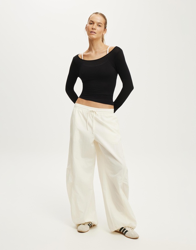 Cotton On Body Active - Active Sheer Boat Neck Longsleeve