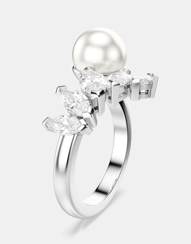 Swarovski - Mesmera:Ring Pearl Whi/Rhs