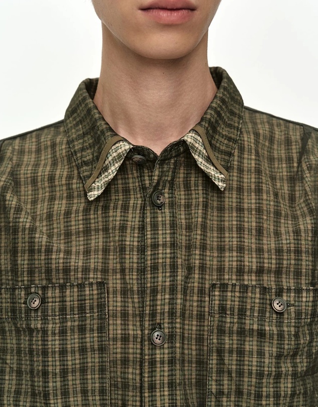 Andersson Bell - Check Sheer Layered Shirt