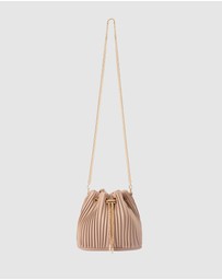 Olga Berg - Remi Pleated Drawstring Bag