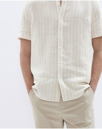 UNISON - Linen S/S Regular Fit Shirt