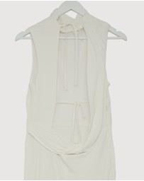 Revibe - Repaired Shona Joy Rio Cowl Open Back Maxi Dress - AU 12