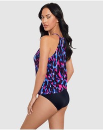 Magicsuit - Cherry Bomb Aubrey Draped High Neck Shaping Swimsuit