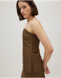 Minima Esenciales - Mika Strapless Bodice Top