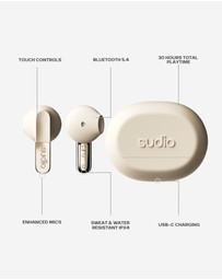 Sudio - N3 -True Wireless 5.4 Bluetooth In-Ear Headphones/Earbuds