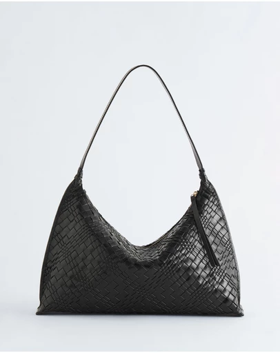 & Other Stories - Interwoven Leather Tote Bag