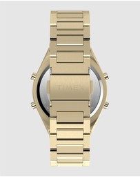 TIMEX - Q Timex® Q80 Continental 39mm Stainless Steel Bracelet Watch