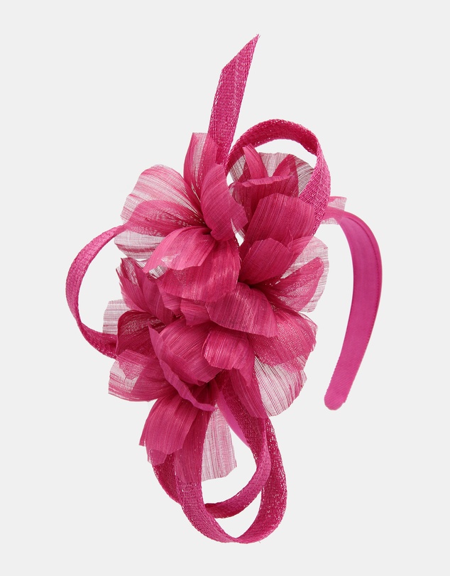 Morgan & Taylor - Wrenn Fascinator in Hot Pink