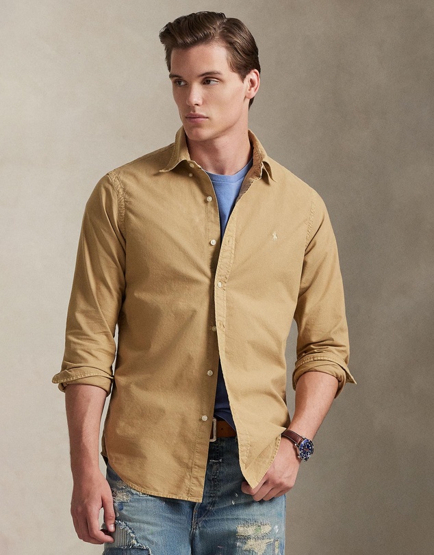 Polo Ralph Lauren - Custom Fit Garment-Dyed Oxford Shirt - ICONIC EXCLUSIVE