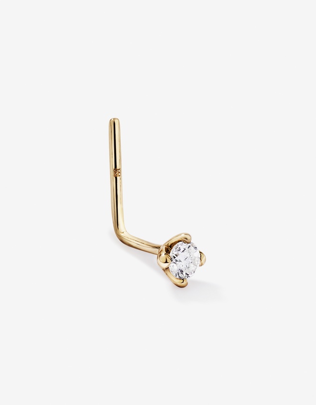 Michael Hill - Diamond Nose Stud with 0.030 Carat TW in 10kt Yellow Gold