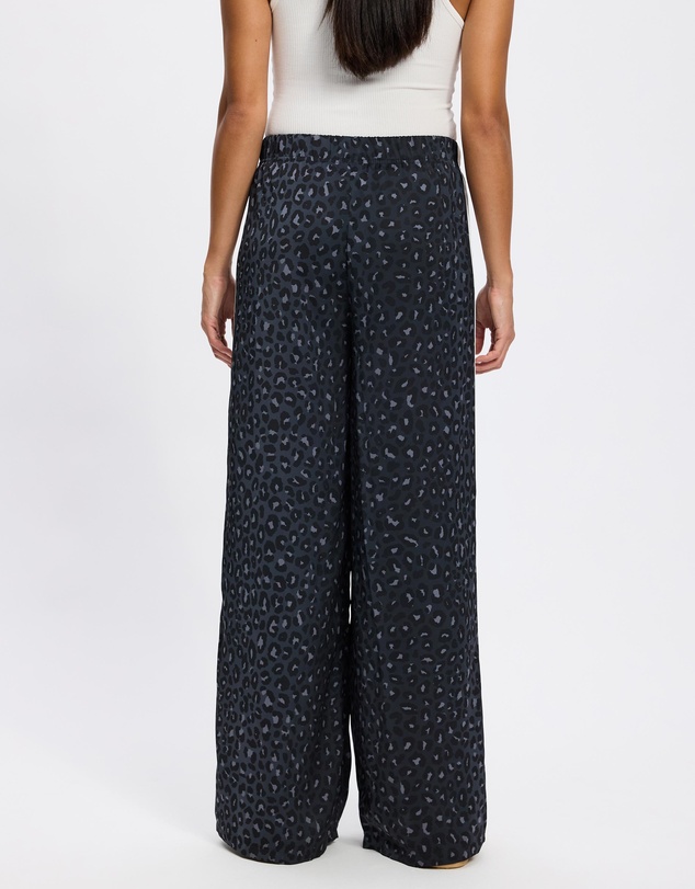 adidas Originals - Leopard Satin Wide Leg Pants