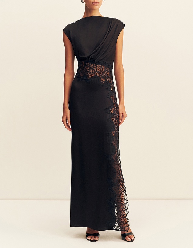 Shona Joy - Eniko Lace Gathered Maxi Dress