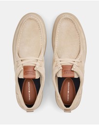 Tommy Hilfiger - Modern Light Suede Moc Toe Shoes - Men's