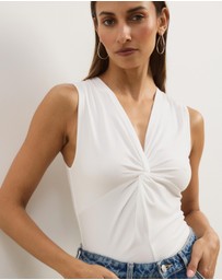 Atmos&Here - Zella Jersey Knot Tank Top