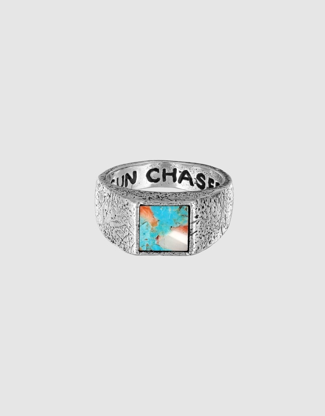 Haze & Glory - ICONIC EXCLUSIVE - Sun Chaser Turquoise Signet Ring in 925 Silver