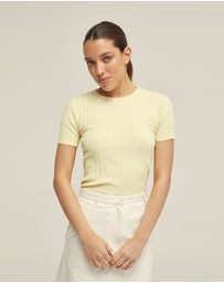 Oxford - Sasha Crew Neck Rib Knit