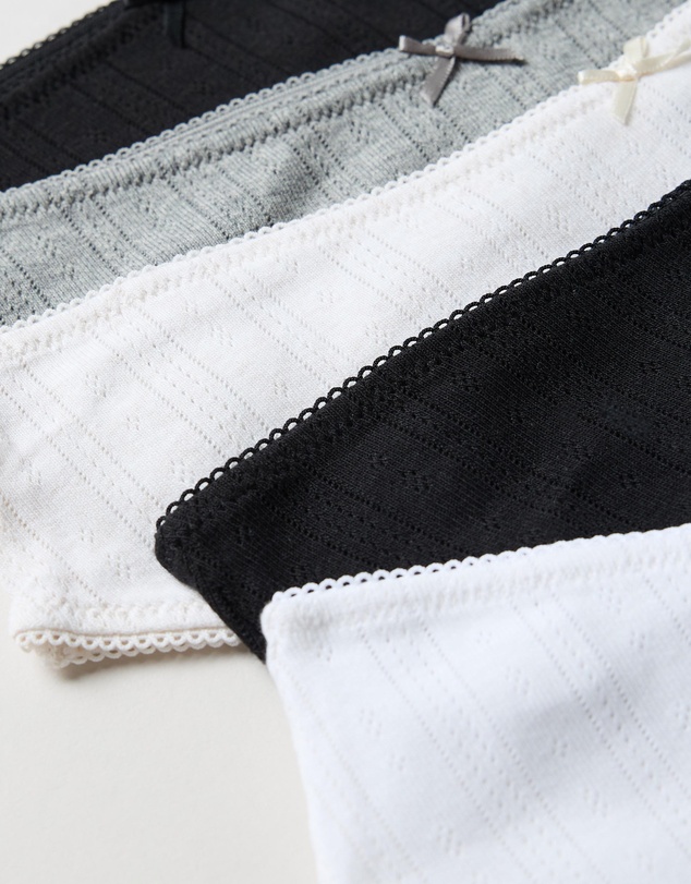 Cotton On Body - 5-Pack Cotton Pointelle Cheeky Briefs