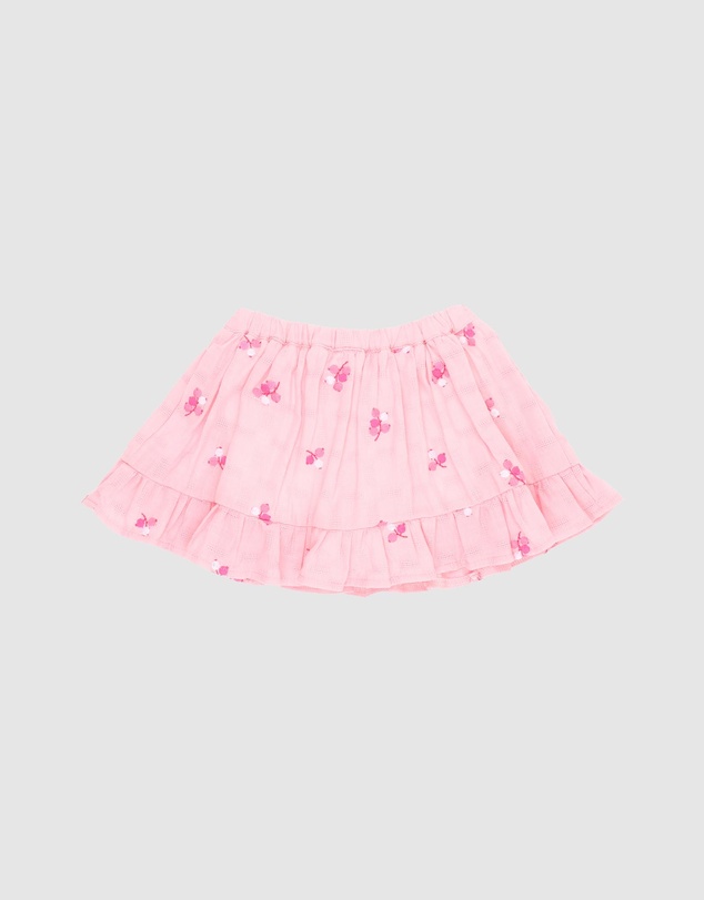 Fox & Finch - Summer Vacay Embroidered Skirt With Inbuilt Shorts - Babies-Kids