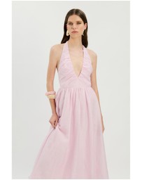 Bardot - Dorota Halter Neck Midi Dress