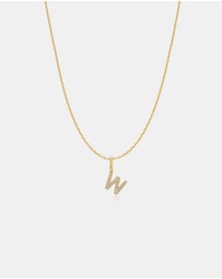 Ania Haie - Ania Haie Gold Letter W Initial Necklace
